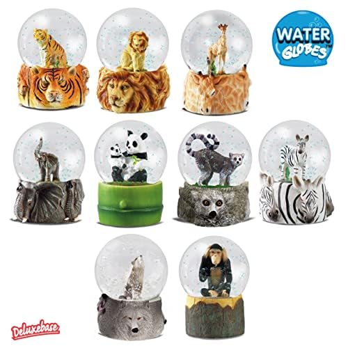 Penguin Snow Globe with Resin Base - 3.3-Inch Decorative Animal Water Globe