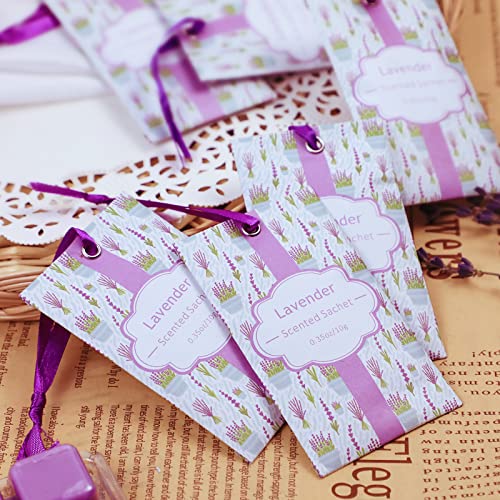 Lavender Scented Sachets for Drawers and Closets - 14 Pack Fragrance Bags