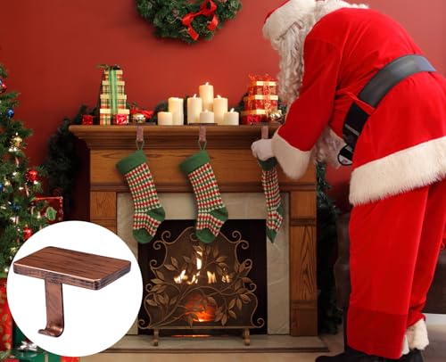 Btanadi Copper Stocking Hangers for Mantle – 6 Pieces with Protective Pads