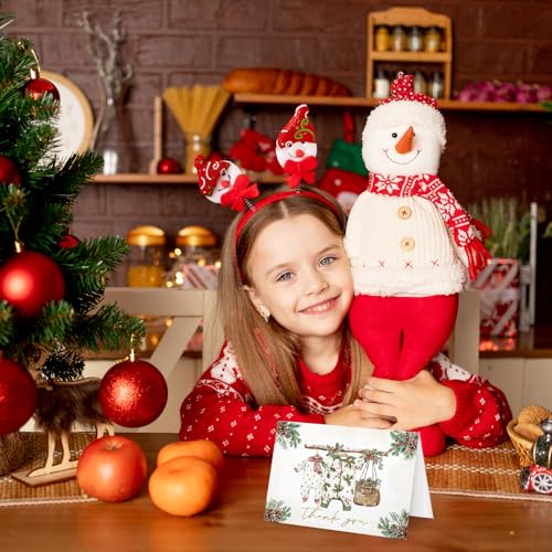 Christmas Baby Shower Thank You Cards with Envelopes & Stickers - 50 Pack