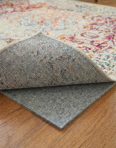 10' x 13' Non-Slip Rug Pad, 1/4" Thick Felt Cushion for All Flooring