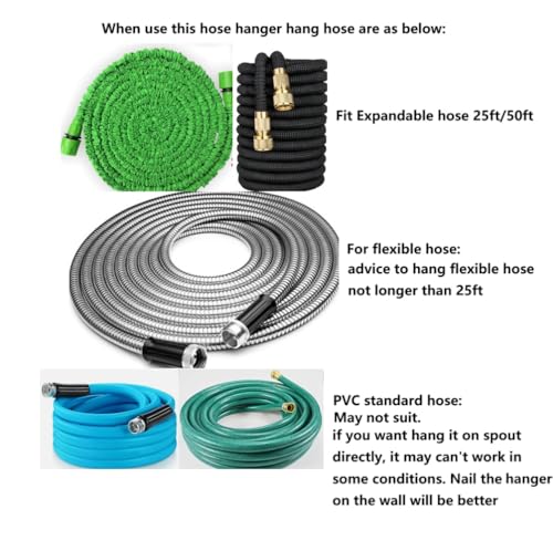 Heavy Duty Metal Garden Hose Hanger Wall Mount Holder