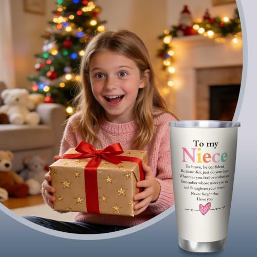 Niece Gifts from Auntie 20oz Tumbler, Birthday Gift for Nieces