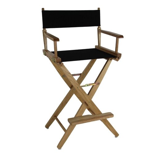 American Trails Extra-Wide Premium 30" Director's Chair Natural Frame with Hunter Green Canvas, Bar Height