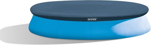 INTEX 28022E Pool Cover - Snug Fit for 12ft Round Easy Set Pools | Includes Drain Holes & Rope Tie