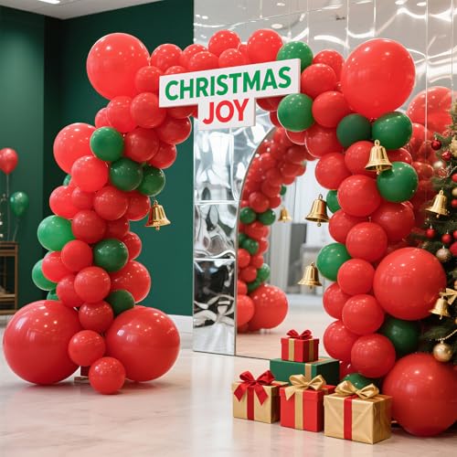 K.E.J. 5 Inch Red Balloons Bulk Pack for Balloon Arch Garlands Party Decorations