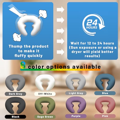 Ergonomic U-Shape Gaming & Lap Pillow for Comfort & Support