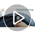 Star Pattern Blackout Curtains - Thermal Insulated Grommet Drapes, 52x63