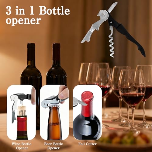 110 Pack Waiter Corkscrew Wine Openers - All-in-One Bar Tools for Bartenders & Servers