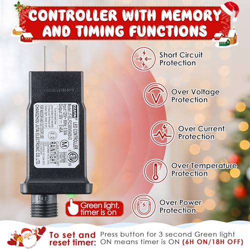 4 Pack 30V 12W Class 2 Power Supply for Christmas String Lights - Waterproof