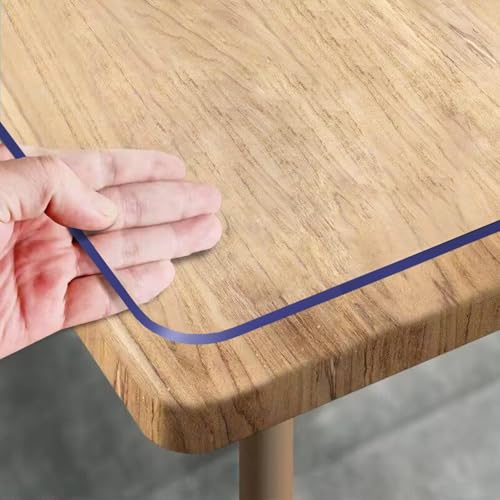 1.5mm Clear Table Protector 36 x 60 Inch, Heavy Duty Waterproof PVC Desk Mat