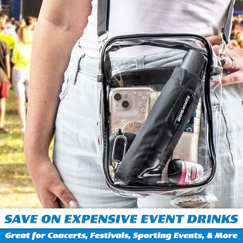 GoPong Rain or Shine Umbrella Flask 2-Pack – Secret Travel Liquor Containers, 24oz