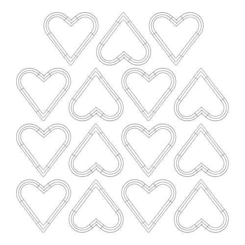 15 Pack Heart Metal Wreath Frames 12 Inch for DIY Craft Decor - Variation of THIS listing
