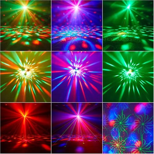 MEGABOON Disco Ball Light - Sound Activated DJ Party Lighting for Indoor & Outdoor Events