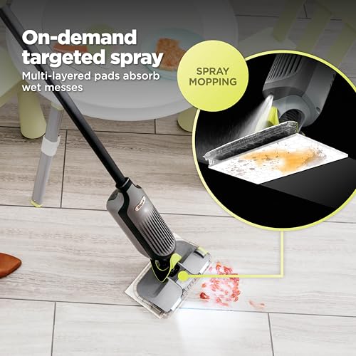 Shark VACMOP Cordless Vacuum and Spray Hard Floor Cleaner VM252