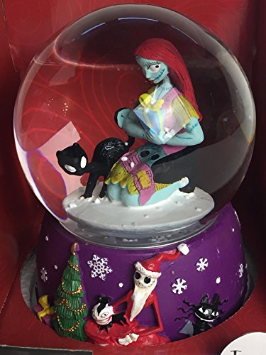 Nightmare Before Christmas Sally & Black Cat Musical SnoMotion Waterglobe