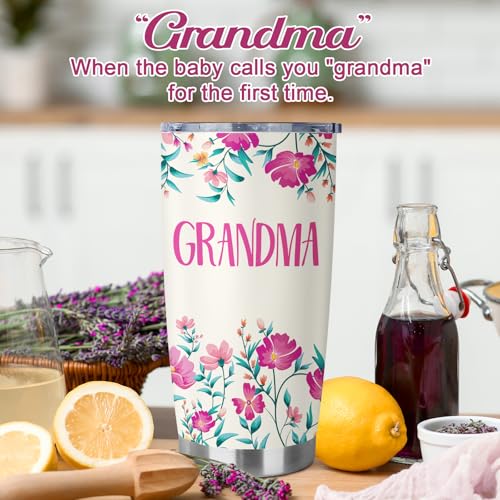 LSDY Grandma Gifts Stainless Steel Tumbler 20oz for Mother's Day Birthday Christmas