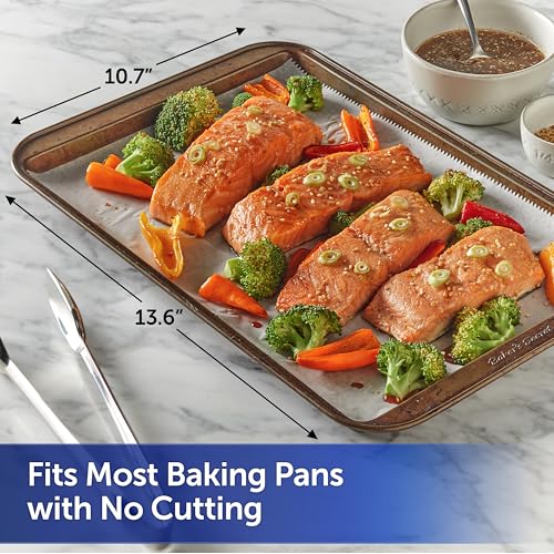 Pre-Cut Nonstick Parchment Paper Sheets, 30 Count - Easy Pop-Up Dispensing