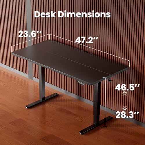 ErGear 48x24 Electric Standing Desk Height Adjustable Sit-Stand Workstation