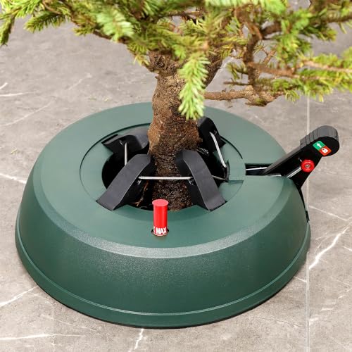Blissun Large Christmas Tree Stand with Water Reservoir & Clamp - Fits 7ft Real Trees