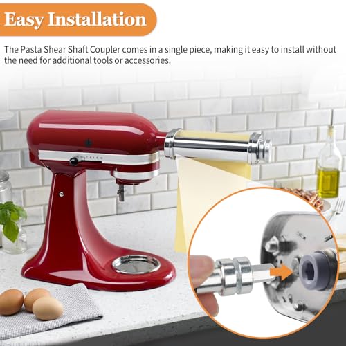 Pasta Attachment Shear Shaft Coupler for Stand Mixer Pasta Roller & Cutter
