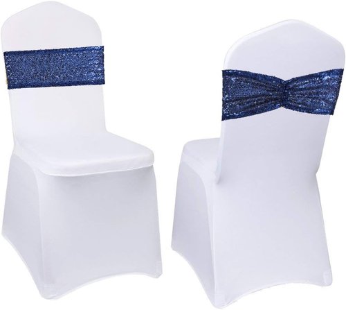 Eternal Beauty Navy Blue Sequin Chair Sashes - Pack of 50 for Elegant Wedding Decor