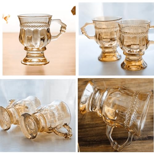 Double Wall Irish Coffee Mugs Set - Heat-Resistant Crystal Glass Cups for Hot & Cold Drinks