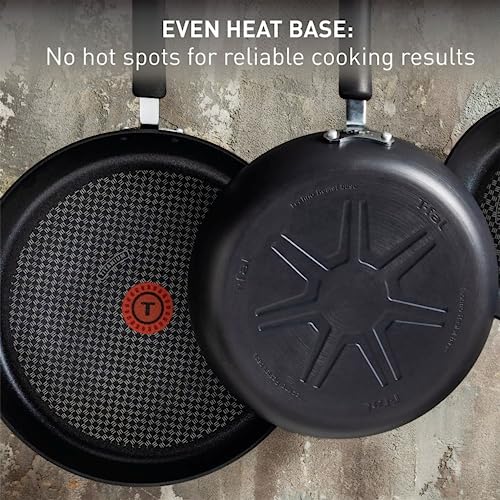12-Inch Hard Anodized Nonstick Frying Pan with Lid - Oven Safe Skillet
