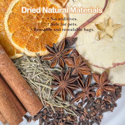 Natural Stovetop Simmer Pot Potpourri Kit with Dried Fruit and Spices