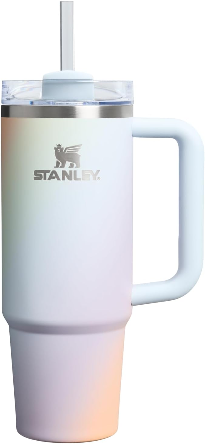 STANLEY 30 oz Quencher H2.0 FlowState™ Tumbler - Sunrise Spiral Design for Ultimate Hydration