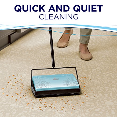Manual Carpet Sweeper for Quick Floor Cleaning - Multi-Surface Tool