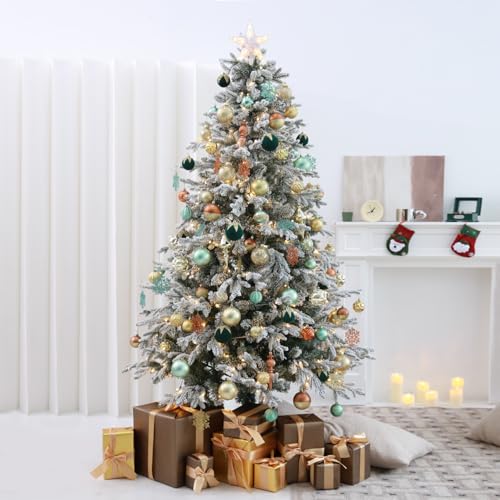 12ct 2.36 In Green Gold Velvet Baubles For Tabletop Christmas Tree