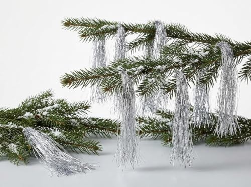 Brite Star 2000 Icicles, 18-Inch Silver Holiday Decor Set of 2
