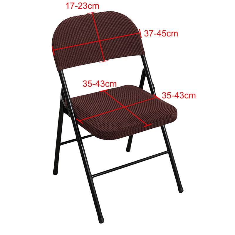 Dust-Proof Folding Chair Covers Set - Seat & Backrest Cushion, Pink