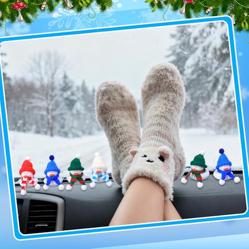 Jerify 24 Pack Christmas Snowman Rubber Ducks - Winter Holiday Party Favors