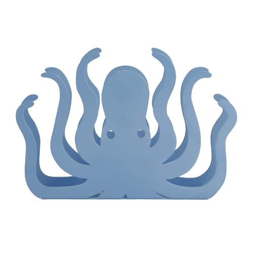 NIKKY HOME Napkin Holder for Tables, Octopus Iron Napkin Dispenser for Kitchen, Blue Freestanding Napkin Holders for Farmhouse Restaurants Home Party Decor