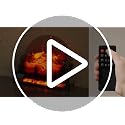 24-Inch Electric Fireplace Log Set Insert with Heater and Crackling Sound