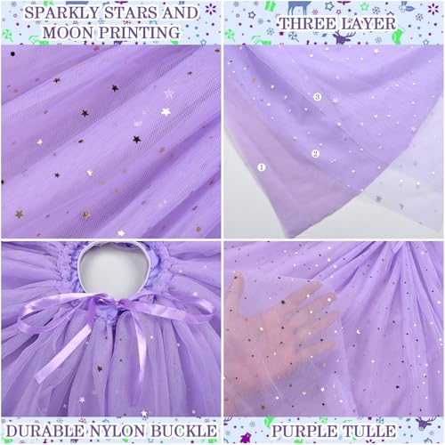 Lavender Purple Christmas Tree Skirt 48 Inch Tulle & Sequin Holiday Decor
