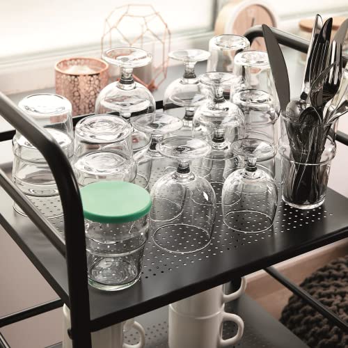Tempered Glass Stemware Set, 25cl Footed Glasses - 6 Piece Collection
