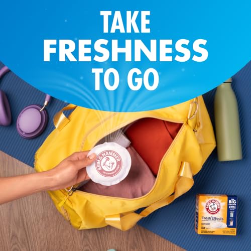 Unscented Baking Soda Odor Neutralizer Pouches for Shoes & Cars - 5 Count