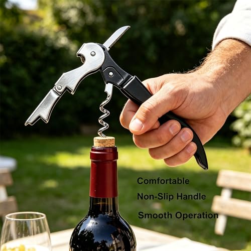 ODKCAL 4-Pack Waiter Corkscrew Wine Opener Set – Stainless Steel Bottle Openers