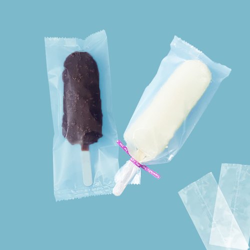 Ice Popsicles Bags Thick Frozen Pops Ice Cream Bags Wrappers 8.6x4.3inch Plastic 200pieces
