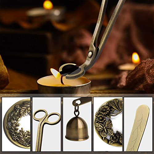 Candle Wick Trimmer with Sharp Blades - Antique Bronze Design