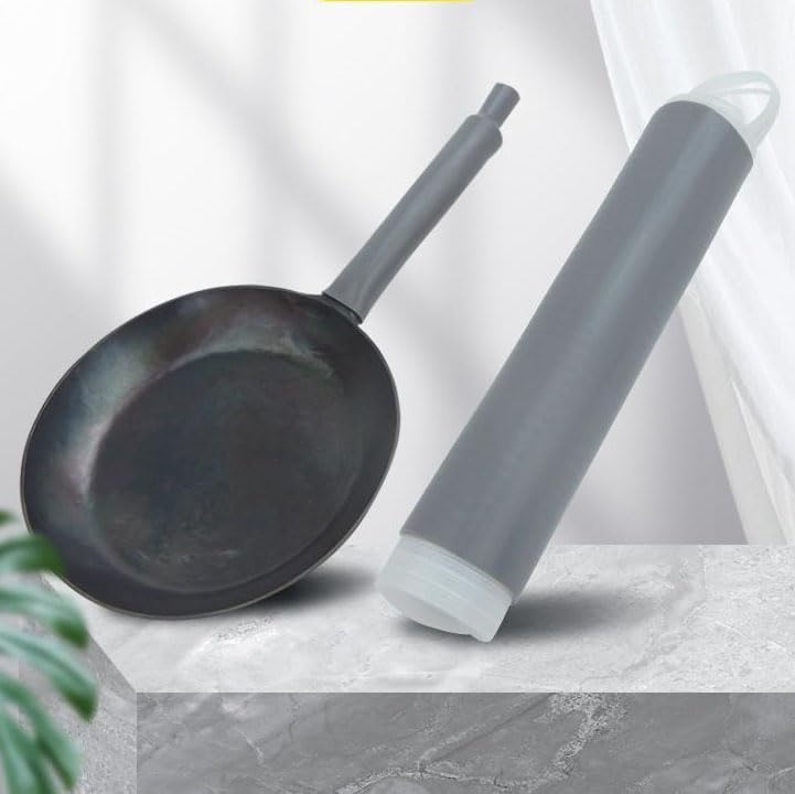Yocartgo 2 Pcs Grey Heat-Resistant Silicone Pot Handle Covers for Cast Iron Skillets