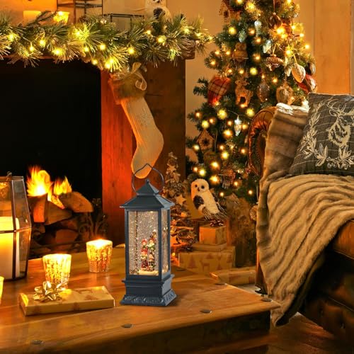 Eldnacele Carolers Singing Snow Globe Lantern with 6 Hour Timer