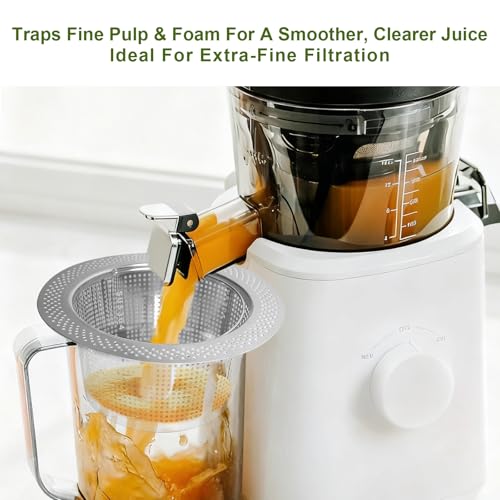 2-Piece Stainless Steel Pulp Strainer Set for Cold Press Juicers