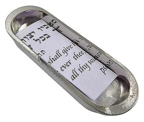 Car Mezuzah with Travelers Prayer Scroll and Hoshen Stones