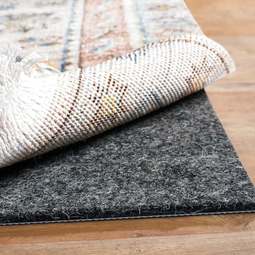 5x7 Ft Non-Slip Rug Pad, 1/4 Inch Thick Felt and Natural Rubber Gripper
