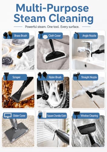 Steam Mop 14-in-1 Cleaner with Detachable Handheld Option