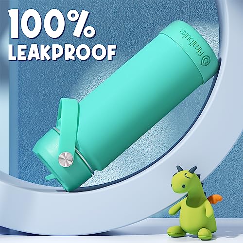 18oz Kids Insulated Stainless Steel Water Bottle with Straw - 2 Pack